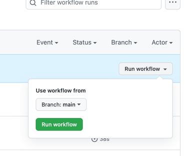 Run workflow